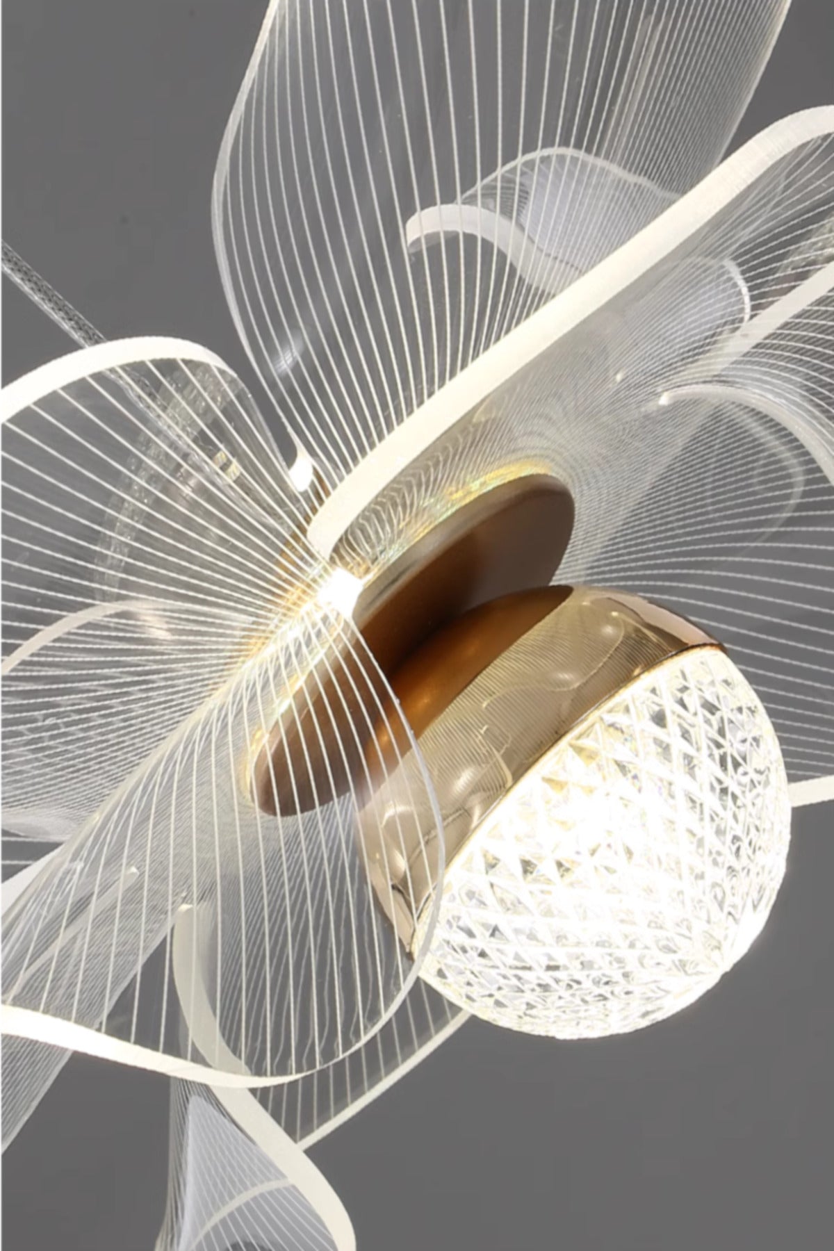 Magnolya Gold 3-Light Pendant Chandelier — view 2