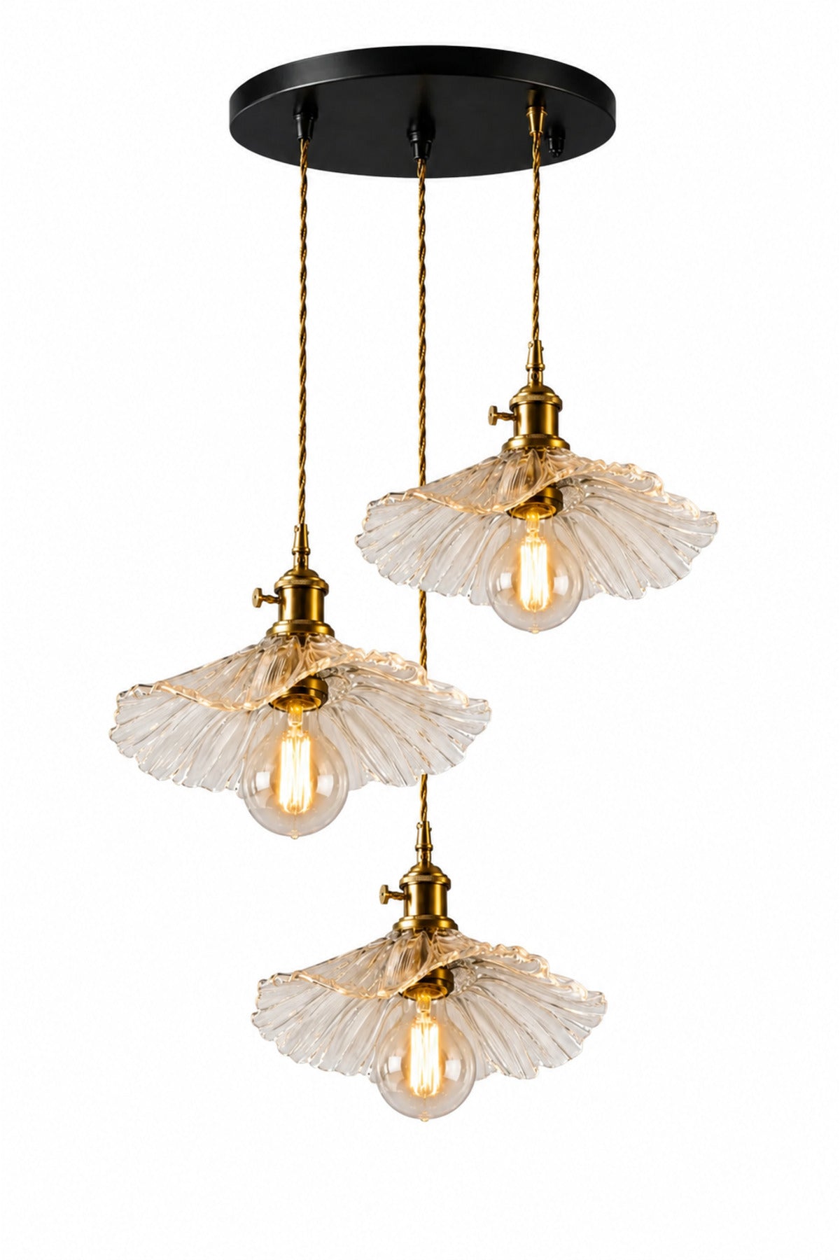 Madrid Clear Glass Classic Pendant Light — view 3