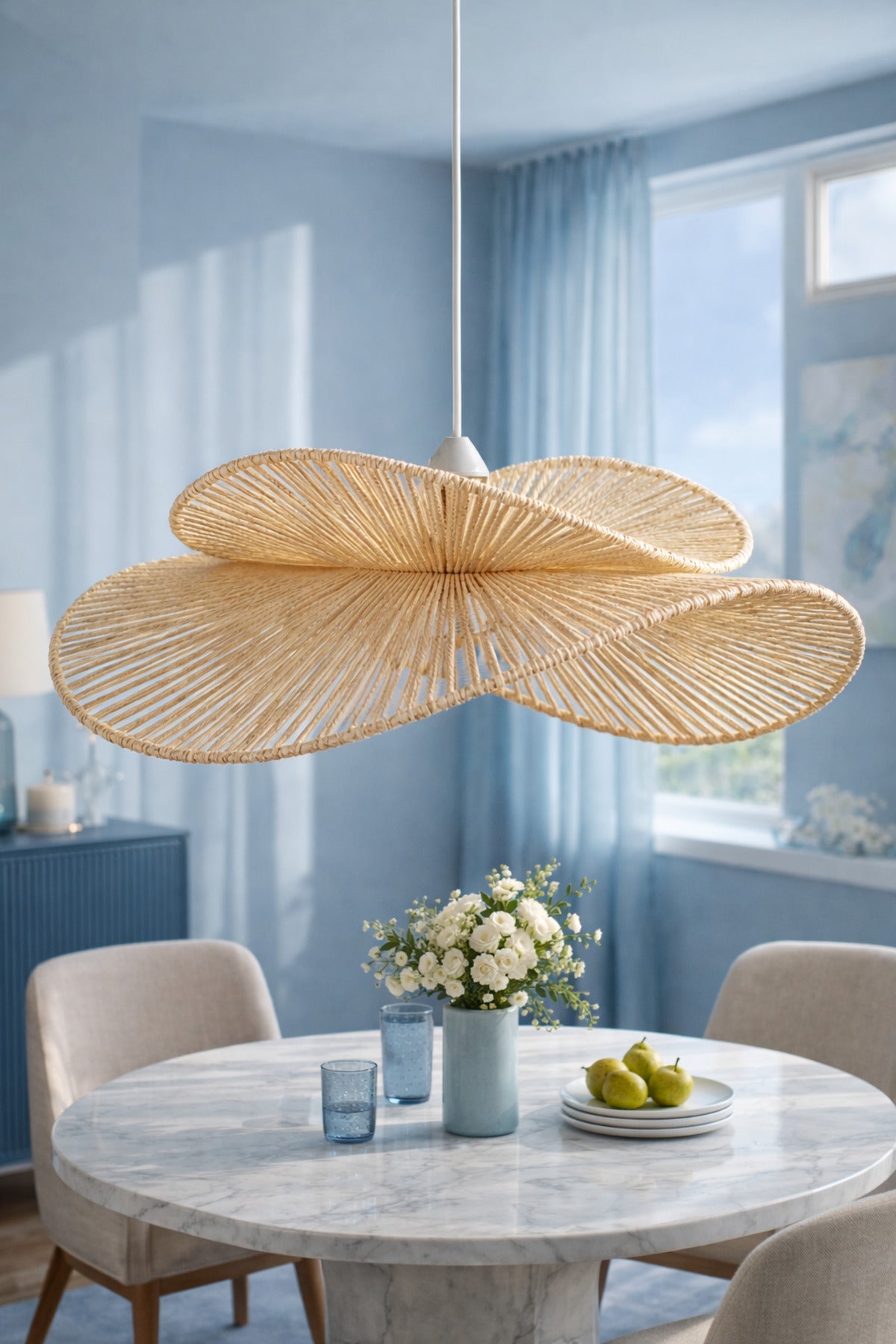 Hasır Woven Rustic Pendant Light — view 4