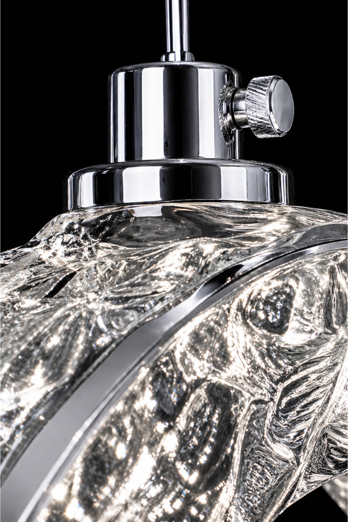 Medusa Chrome 4-Light Remote-Controlled Chandelier — view 3
