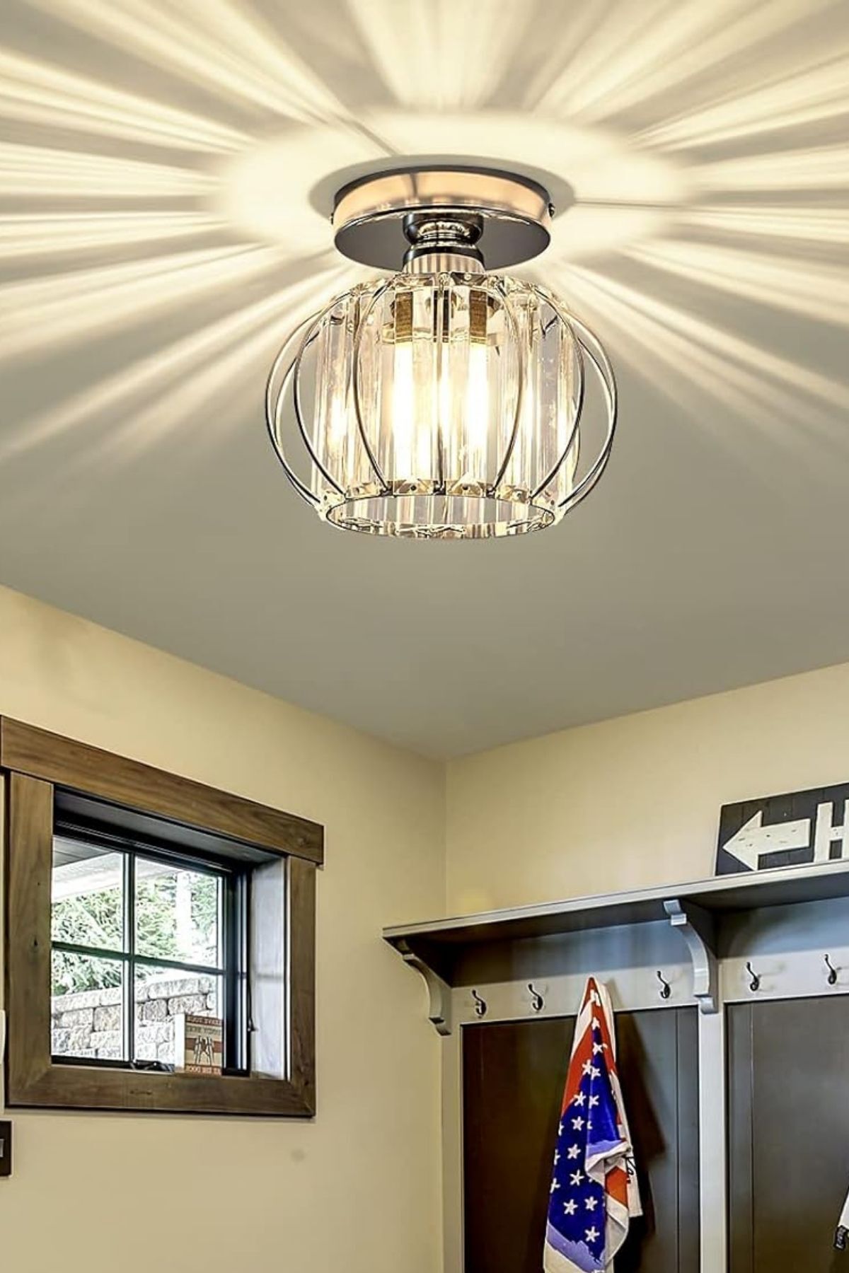 Bella Luce Crystal 1-Light Ceiling Light — view 8