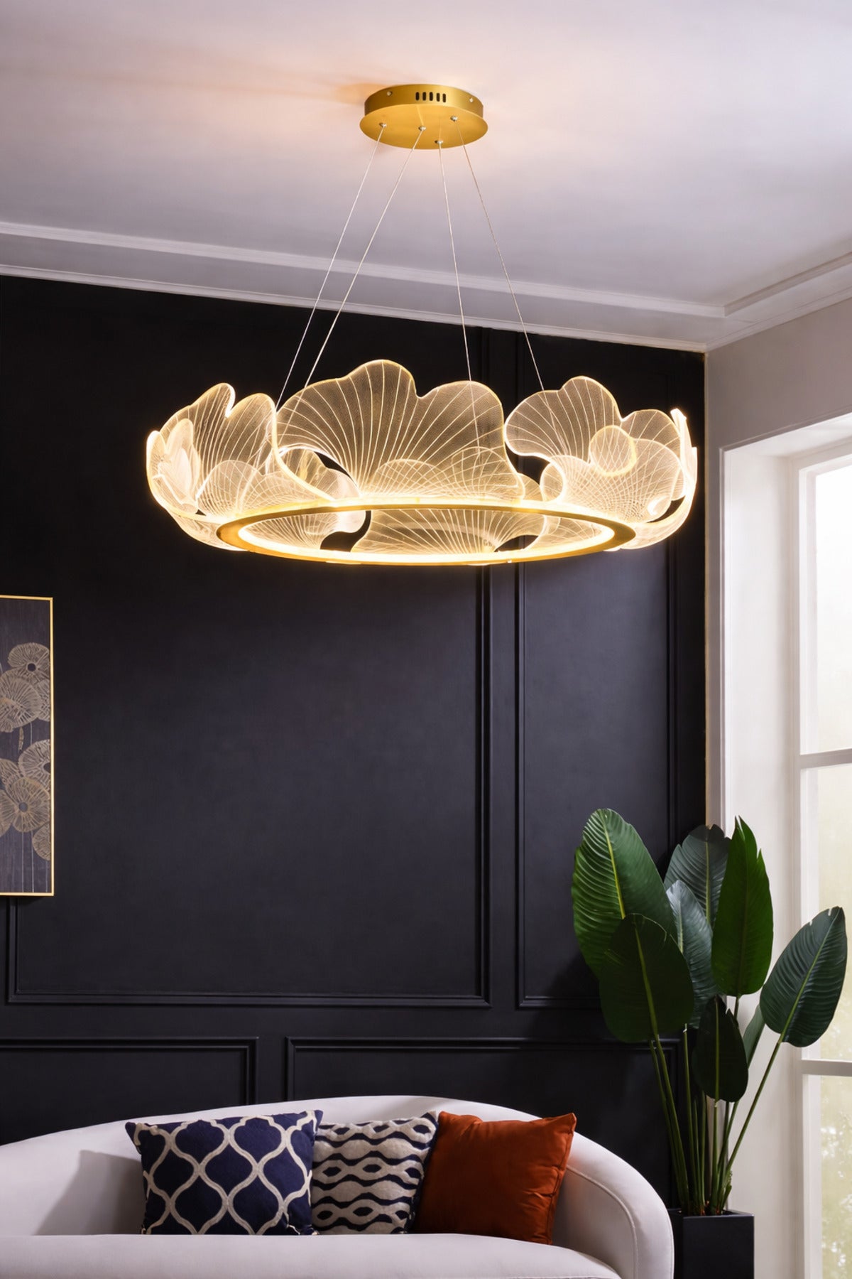 Paris Gold 1-Light Pendant Light — view 6