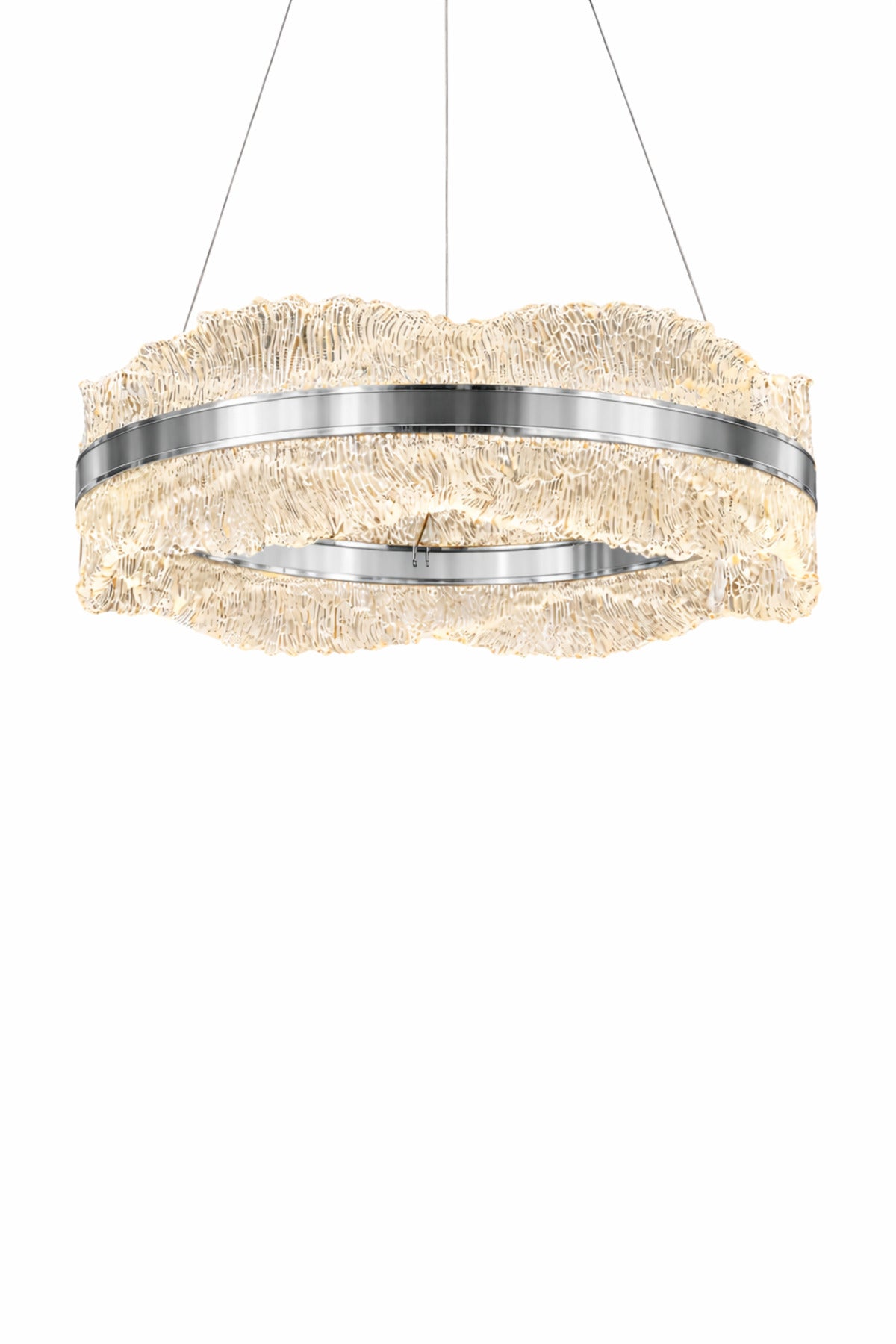 Okyanus Chrome 1-Light Remote-Controlled Chandelier — view 7