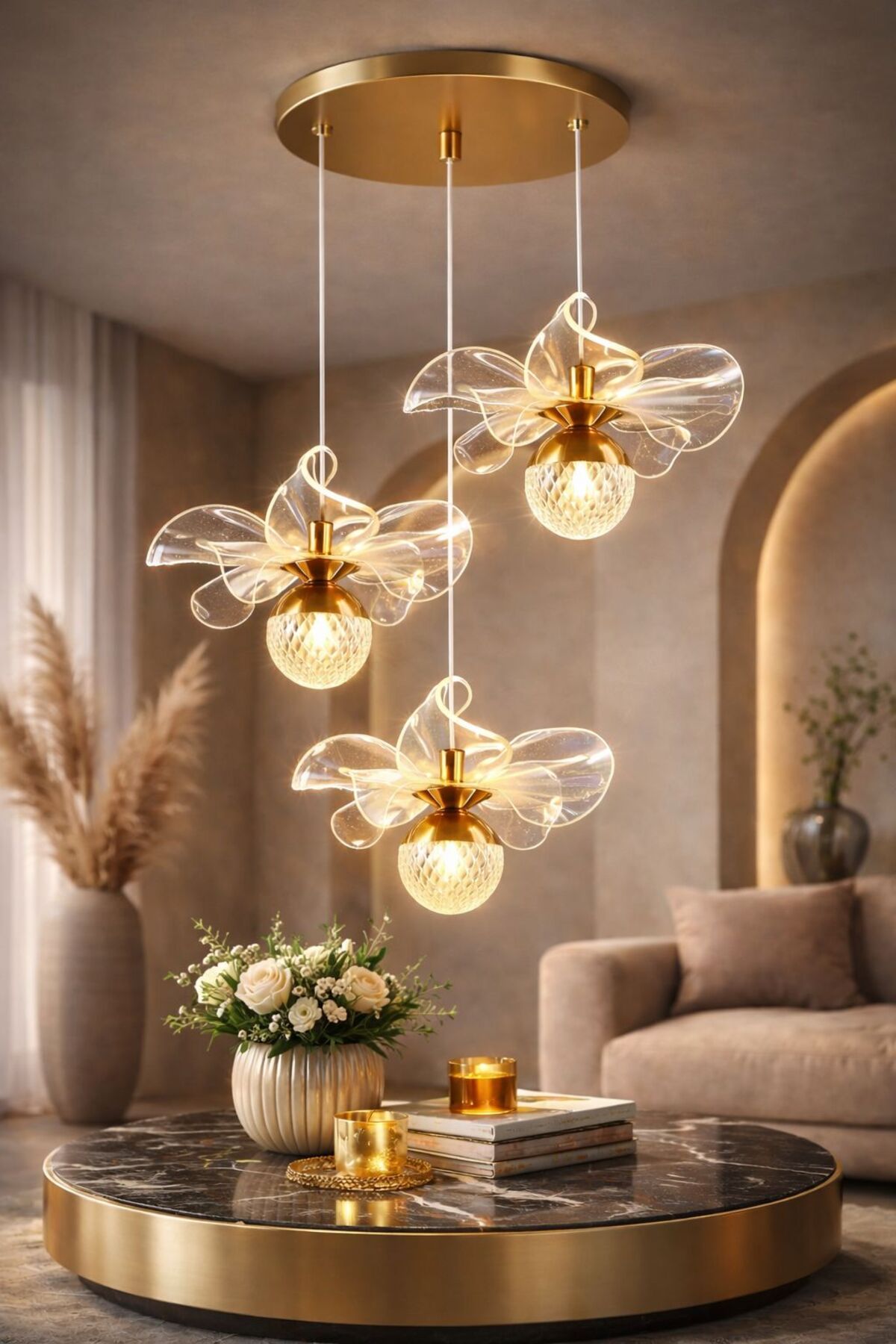 Kleopatra Gold Pendant Light