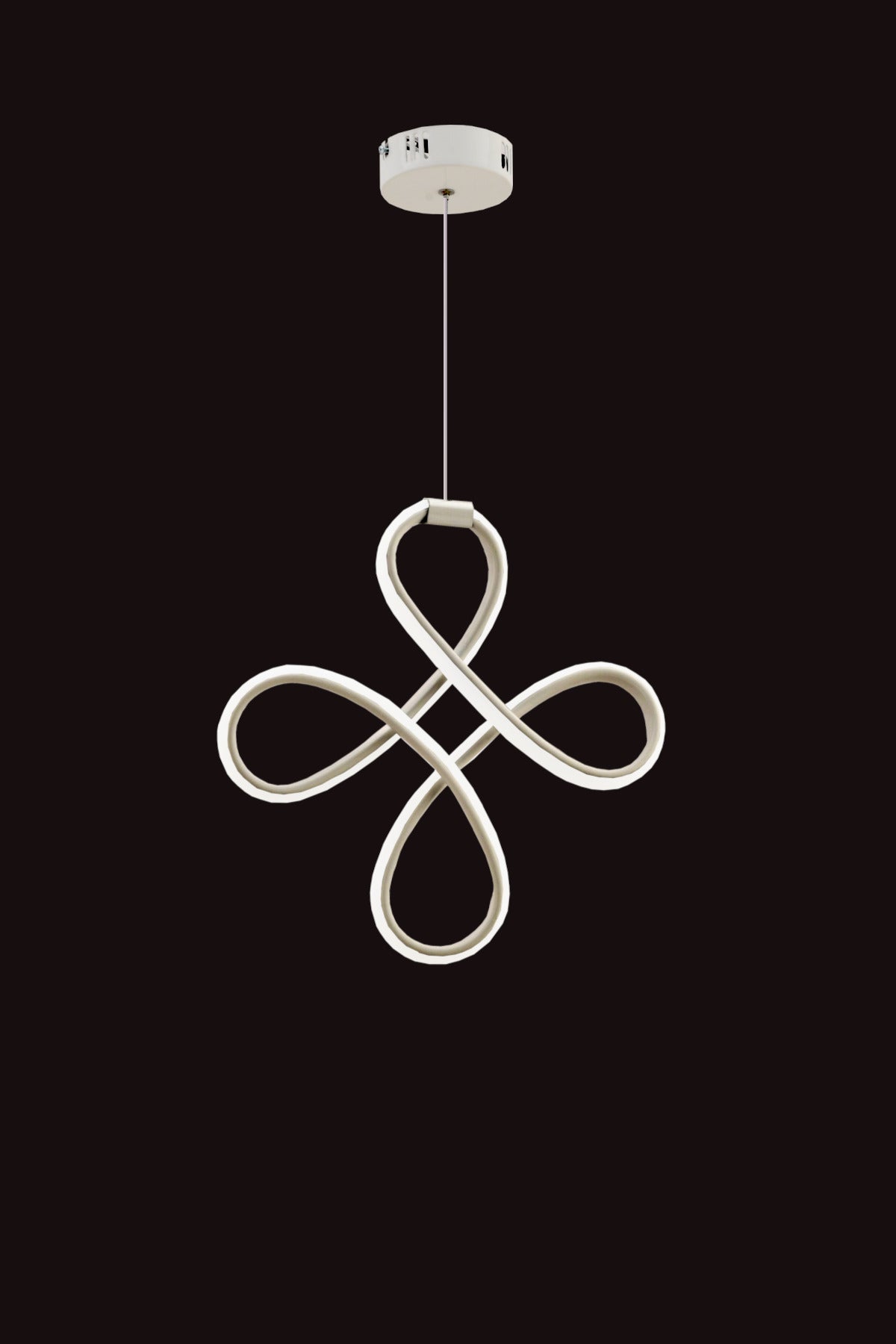 Yonca White 1-Light Chandelier — view 3