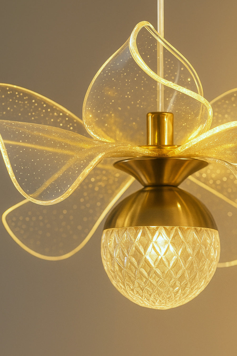 Kleopatra Gold 1-Light Pendant Light