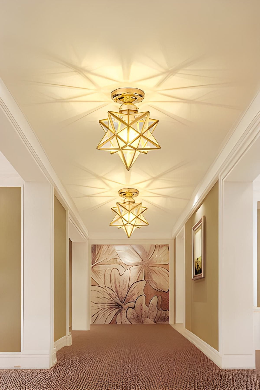 Mira Gold 1-Light Ceiling Light