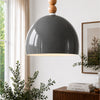 Viyana Grey Rustic 1-Light Pendant Light