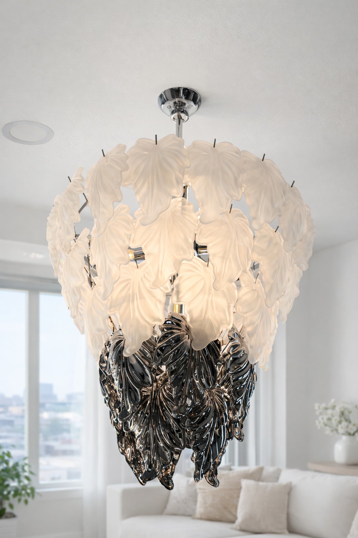 Seul Chrome Crystal 10-Light Chandelier