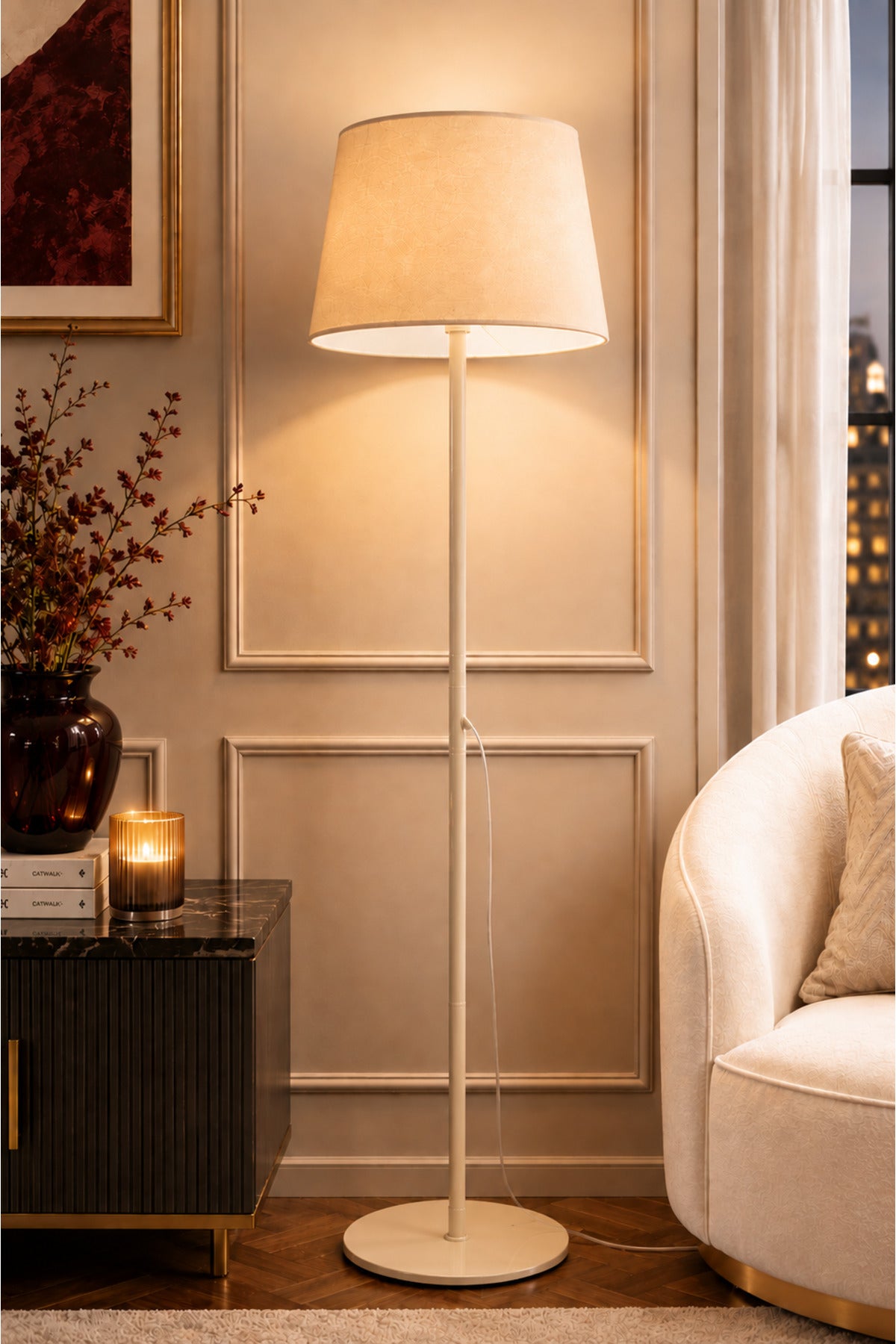 Lucca Cream Bohemian 145 cm Floor Lamp — view 3