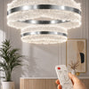 Ocean Chrome 1-Light Remote-Controlled Chandelier