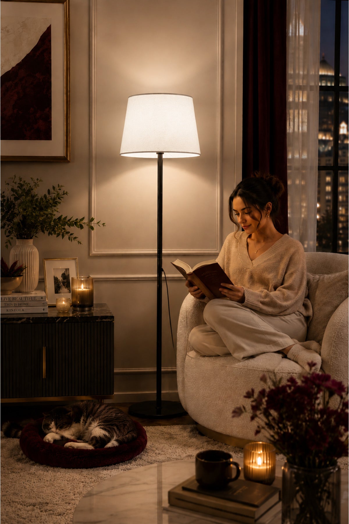 Lucca Black Bohemian 145 cm Floor Lamp — view 4