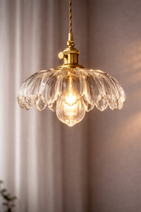 Petra Clear Glass Classic 1-Light Pendant Light — view 8