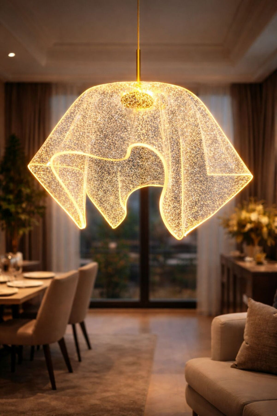 Pelerin Gold 1-Light Pendant Light