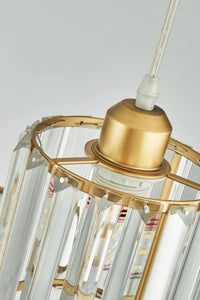 Radiosa Gold Crystal 3-Light Pendant Chandelier — view 4