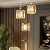 Radiosa Gold Crystal 3-Light Pendant Chandelier