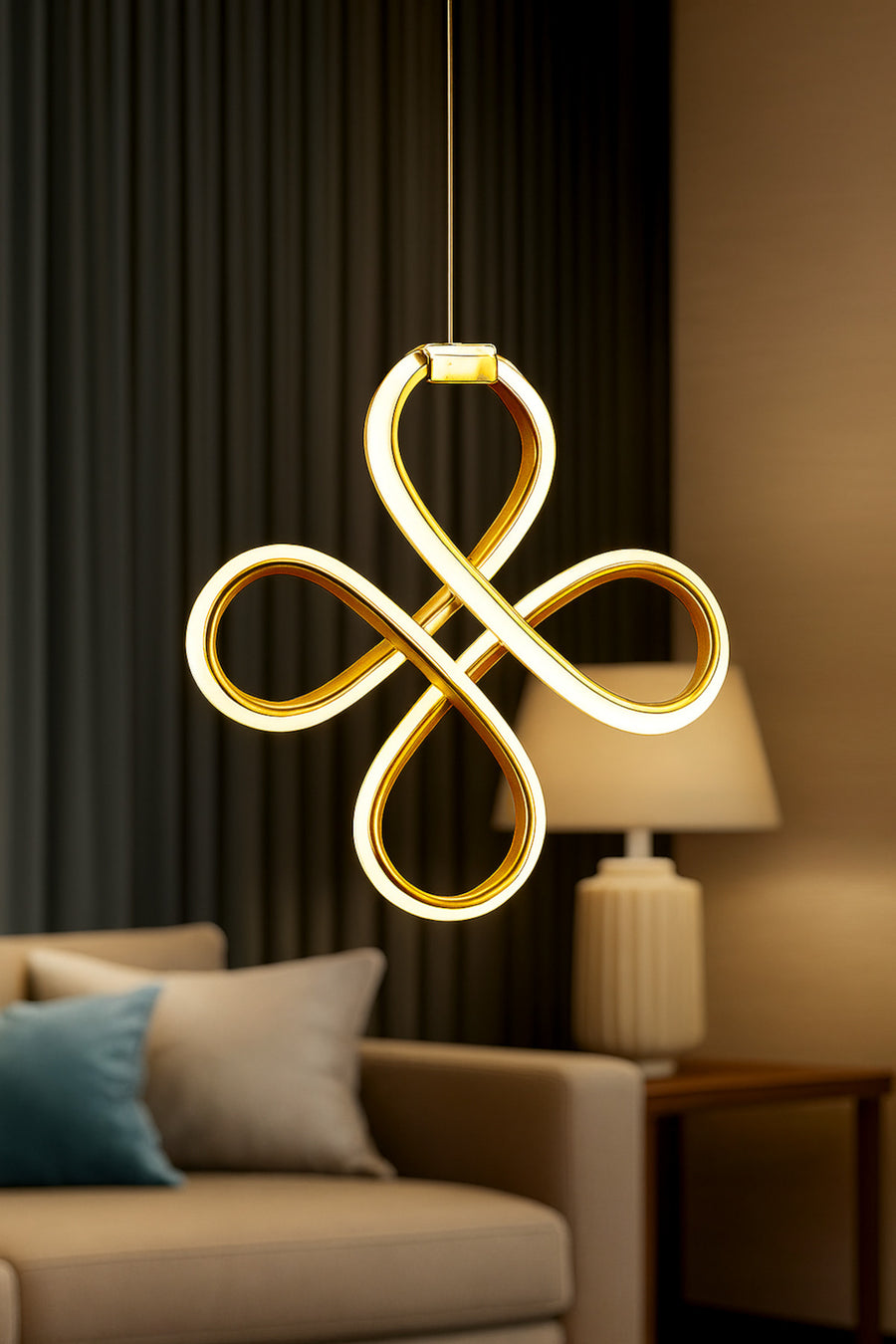 Yonca Gold 1-Light Chandelier