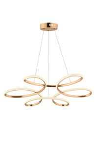 İKON Gold 1-Light Chandelier — view 2