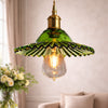 Torino Green Glass Classic 1-Light Pendant Light