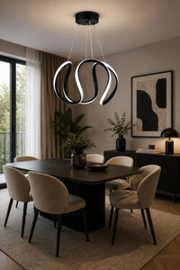 Deluxe Black Pendant Light — view 2
