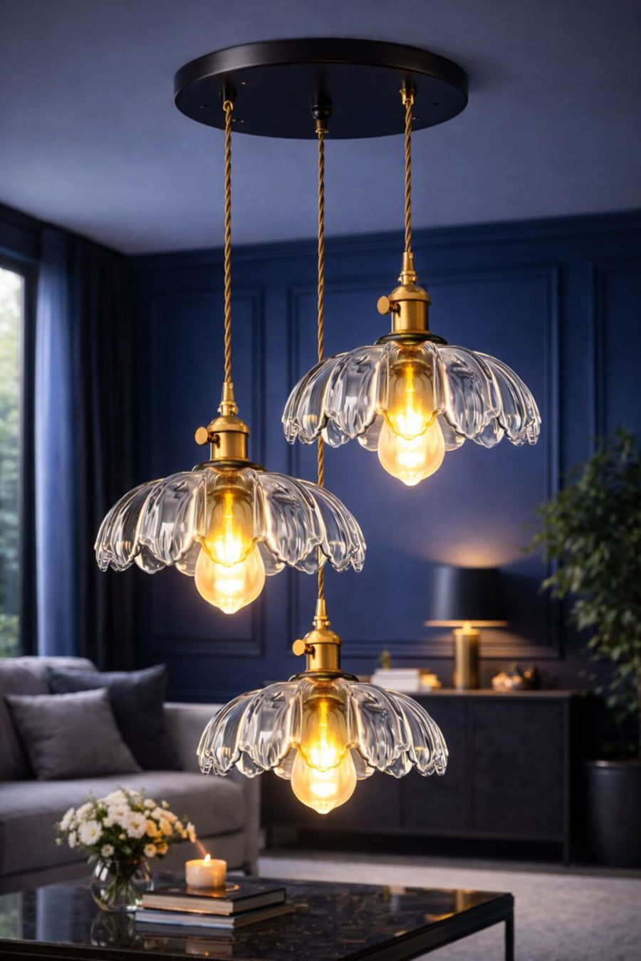 Petra Clear Glass Classic Pendant Light