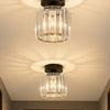 Chiaro Forte Black Crystal Ceiling Light