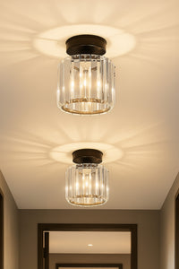 Chiaro Forte Black Crystal Ceiling Light