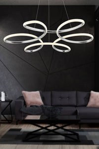 İkon Chrome 1-Light Chandelier — view 3
