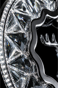 Ren Geyiği Chrome 4-Light Remote-Controlled Chandelier — view 3