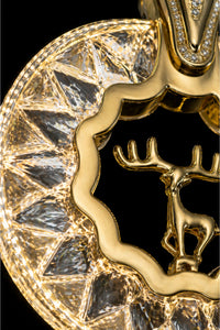 Ren Geyiği Gold 4-Light Remote-Controlled Chandelier — view 3