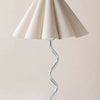 Zeus Chrome Fabric Classic Table Lamp