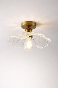 Madrid Clear Glass Classic 1-Light Ceiling Light — view 4