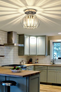Bella Luce Chrome Crystal Ceiling Light — view 6