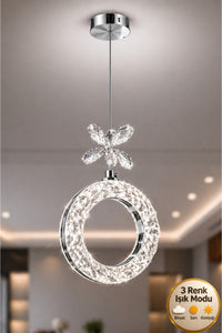 Medusa Chrome 1-Light Pendant Light