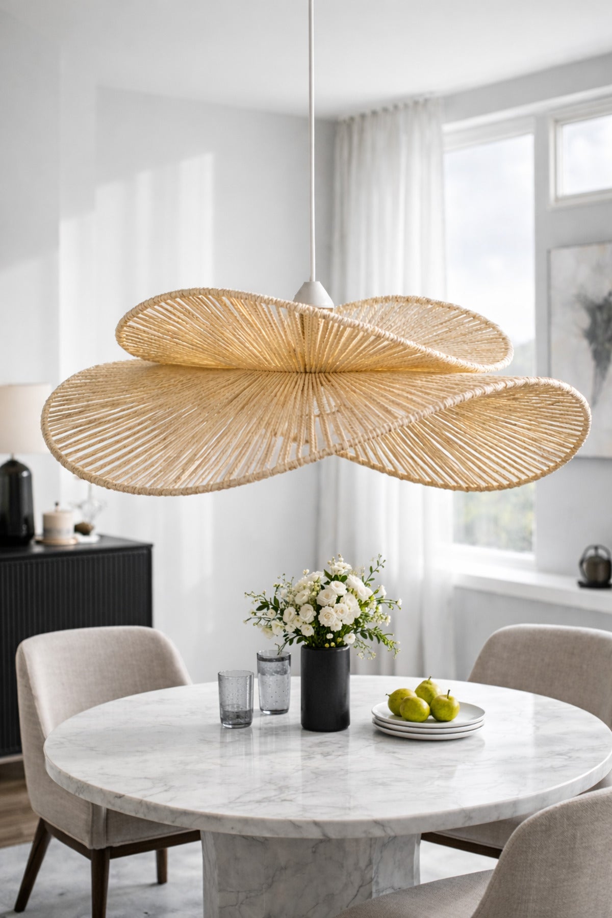 Hasır Woven Rustic Pendant Light — view 7