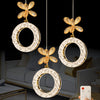 Medusa Gold 3-Light Remote-Controlled Chandelier