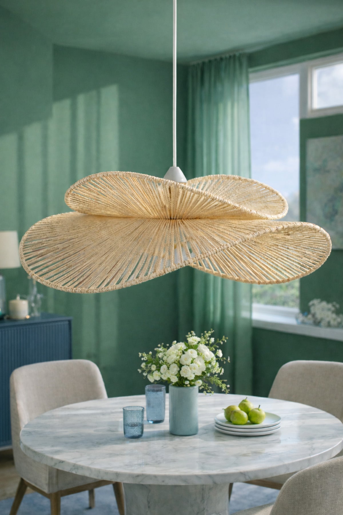 Hasır Woven Rustic Pendant Light — view 8