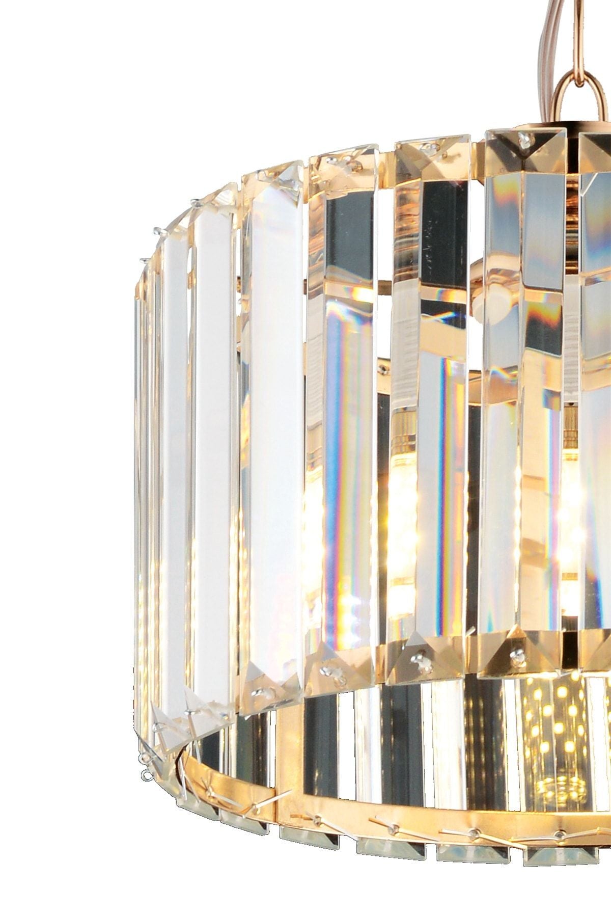Modern Gold Crystal Multi-Light Chandelier — view 3