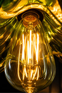 Alya Green Glass Classic 3-Light Pendant Chandelier — view 5