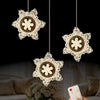 Kar Tanesi Gold 3-Light Remote-Controlled Chandelier