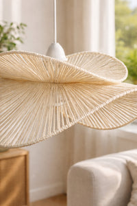 Hasır Woven Rustic Pendant Light — view 3