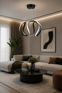 Deluxe Black Pendant Light — view 3