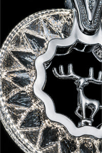 Ren Geyiği Chrome 3-Light Remote-Controlled Chandelier — view 2