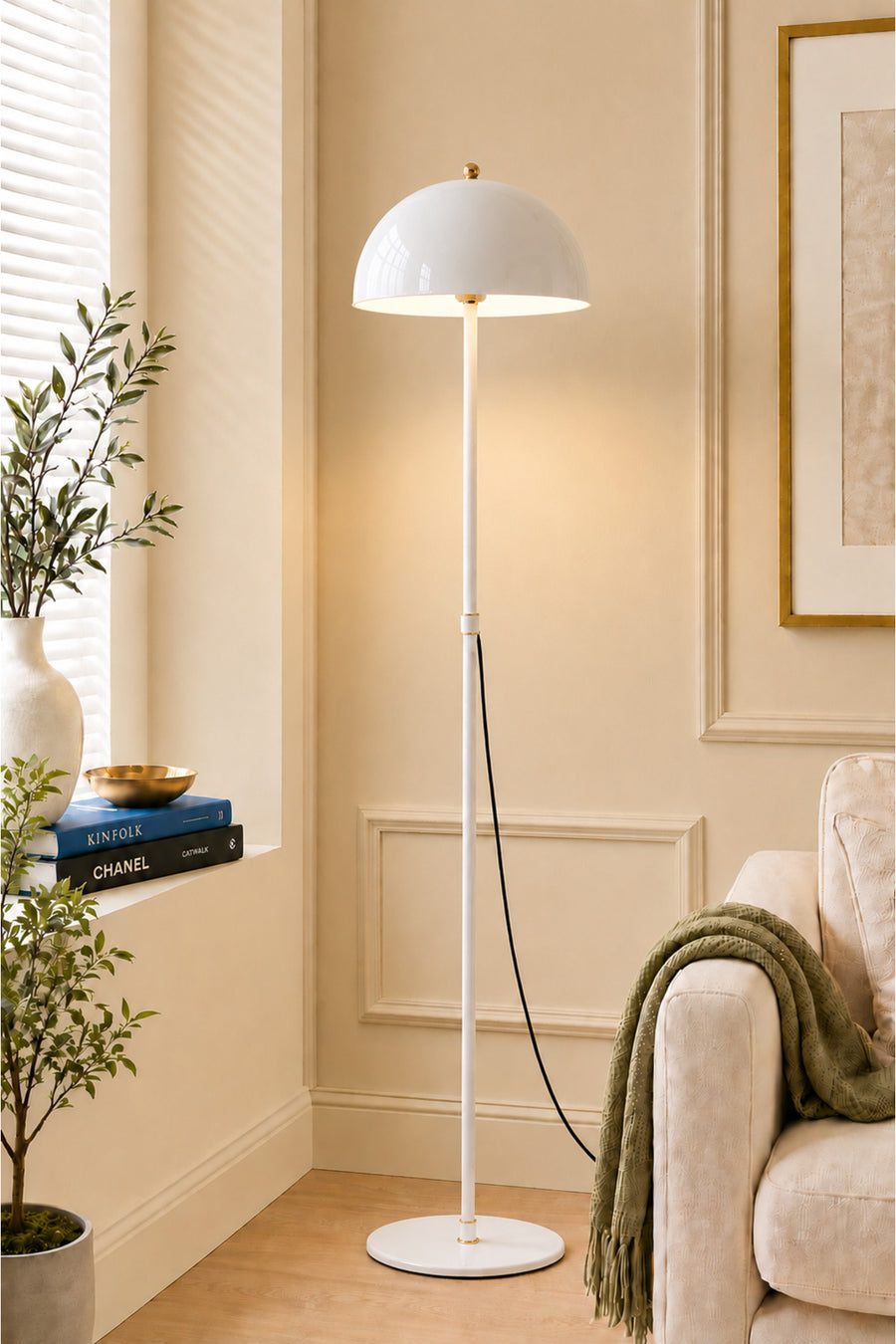 Viyana White Bohemian 145 cm Floor Lamp