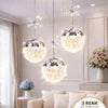 Grate Chrome 3-Light Chandelier