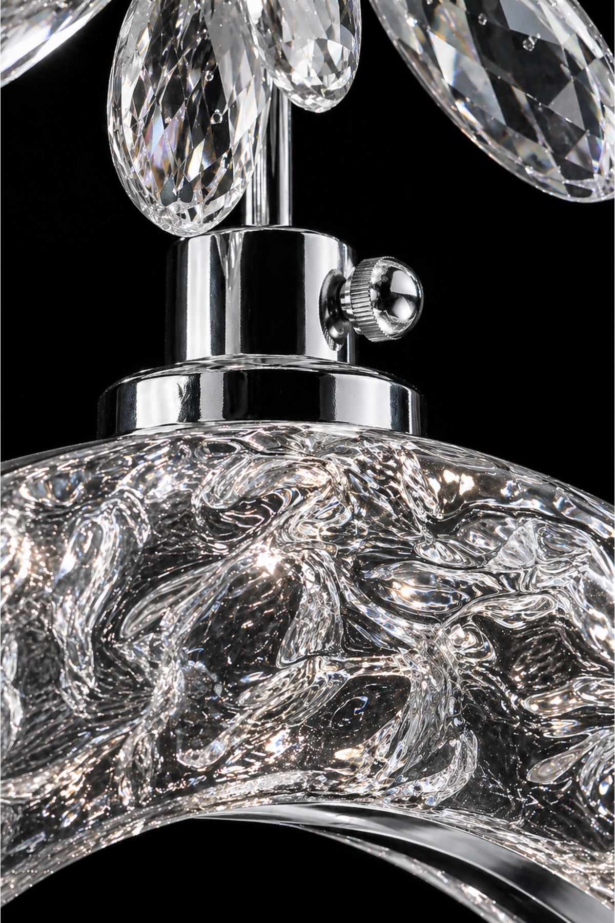 Medusa Chrome 3-Light Remote-Controlled Chandelier — view 2