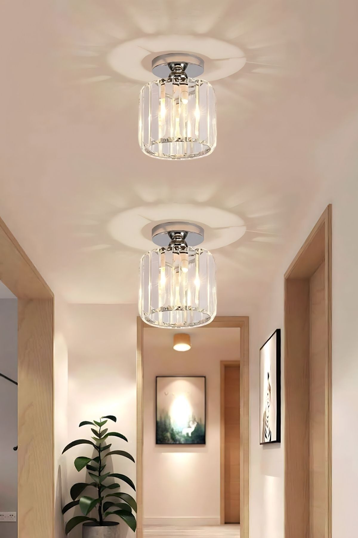 Chiaro Forte Crystal 1-Light Ceiling Light