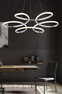 İkon Chrome 1-Light Chandelier