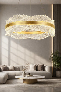 Okyanus Gold 1-Light Remote-Controlled Chandelier — view 2