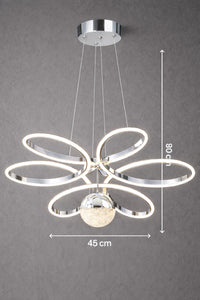 Papatya Chrome Pendant Light — view 4